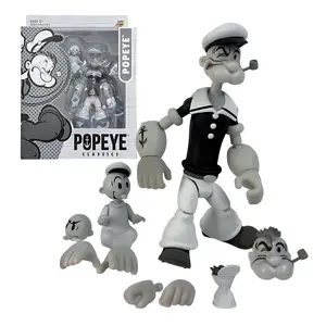 Popeye Classics 1:12 Scale Action Figure | Popeye (Black & White Ver.)