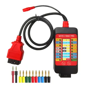 WOYO CTB007 PRO OBD2 Breakout Box, LCD Display Vrms Real-Time Voltage Monitoring, Built In 120 Ohm Resistor for ECU Testing