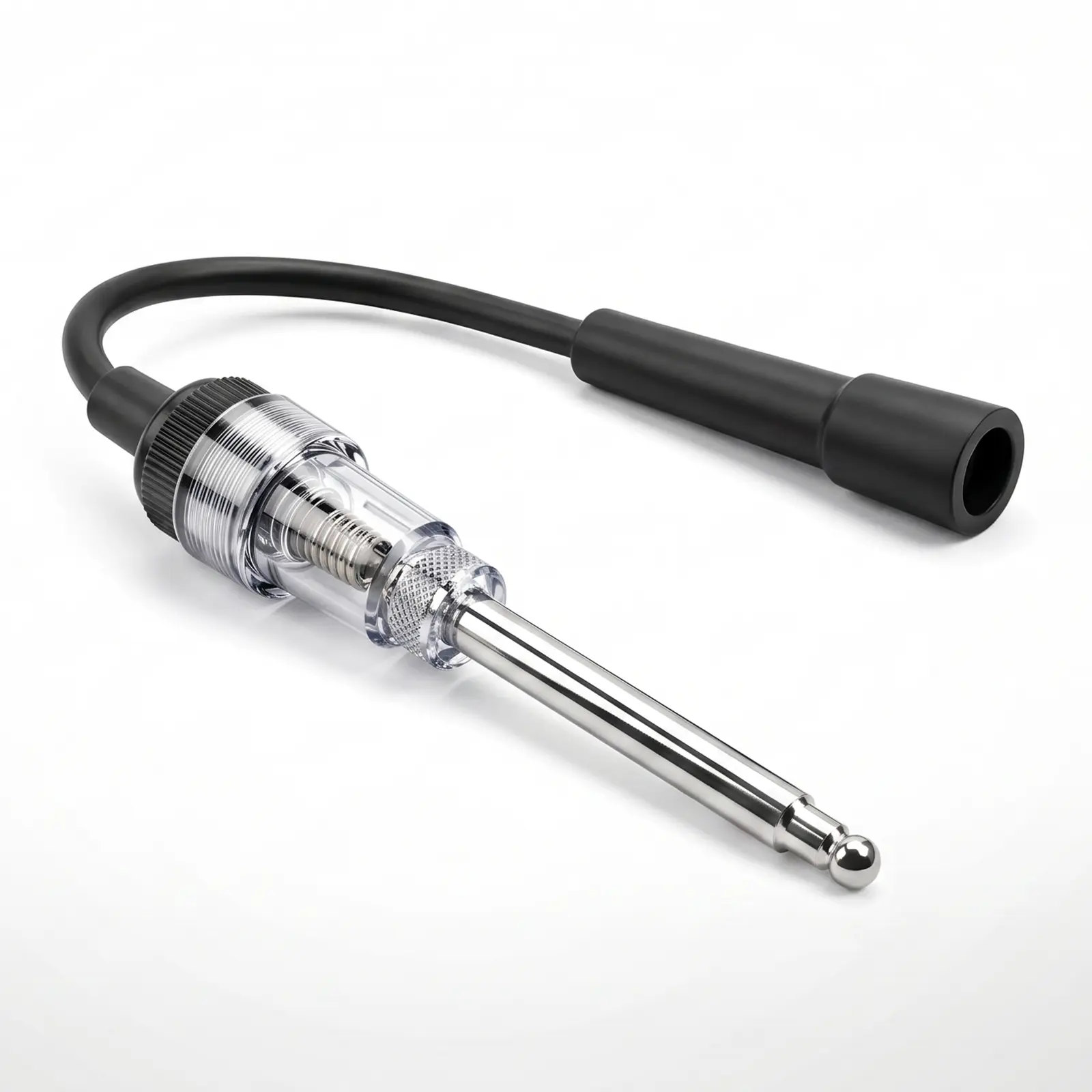 Inline Spark Plug Tester, Engine Ignition Test Tool for Cars Lawn Mowers Motorcycles, Quick Visual Spark Check, Easy Plug In Design, No Battery Required