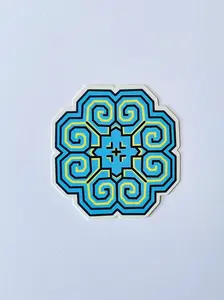 Glossy Hmong Snail Embroidery Stickers
