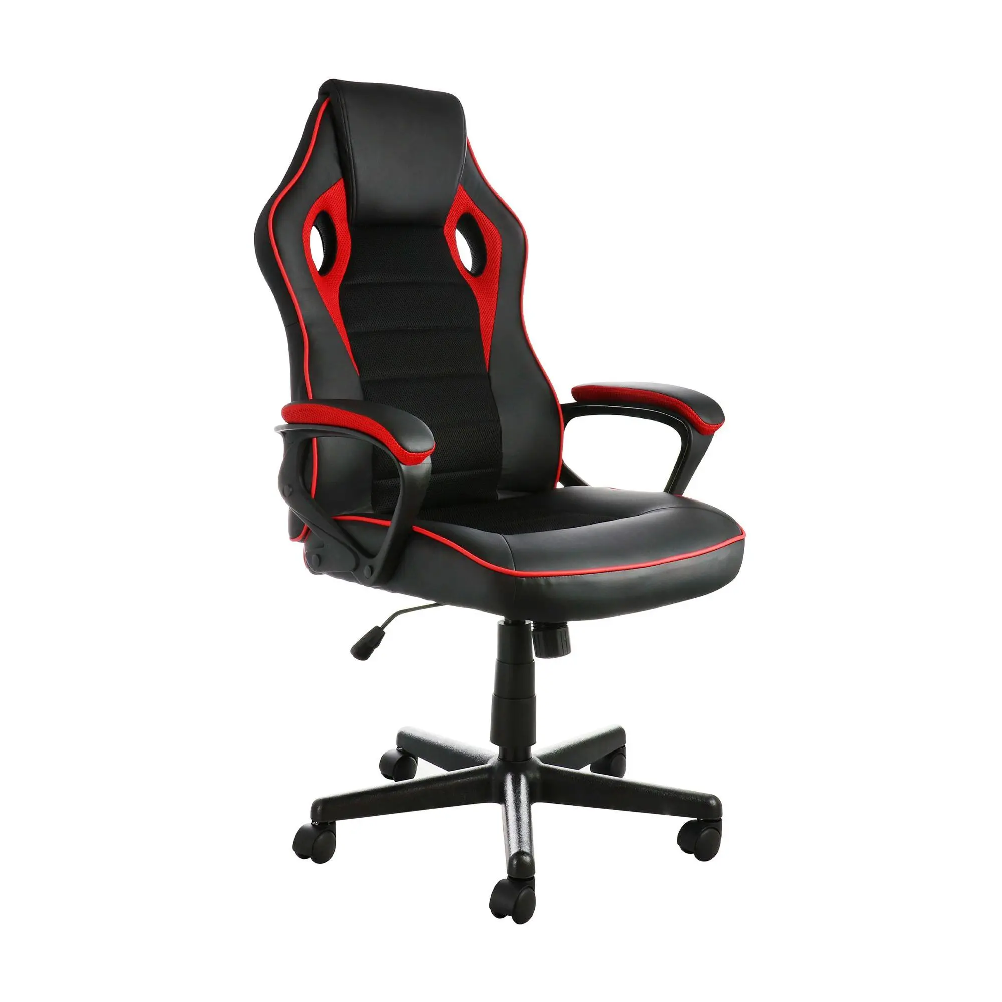 Elama Adjustable Faux Leather Gaming Chair withMesh