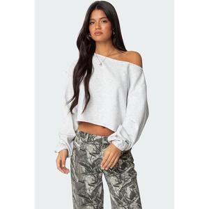 Aveline Off Shoulder Light Sweatshirt