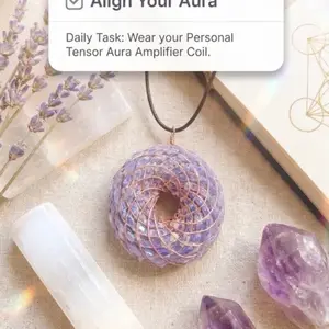 Personal Aura Coil, Energy Balancing Accessory for Spiritual Wellness Enthusiasts