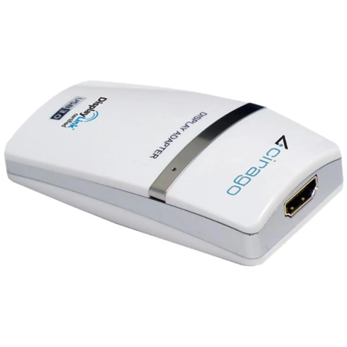 CIRAGO UDA3000 Plug-and-Play USB 3.0 to HDMI-DVI Digital Display Adapter (White) - 6-Port Stereo Accessory for Business Multi-Display Setup, Supports 2048 x 1152 at 32-bit Color