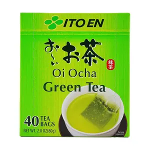 ITO EN Oi Ocha Green Tea Bags - 40 Count, 80g - Authentic Japanese Sencha Flavor, Smooth & Refreshing Brew