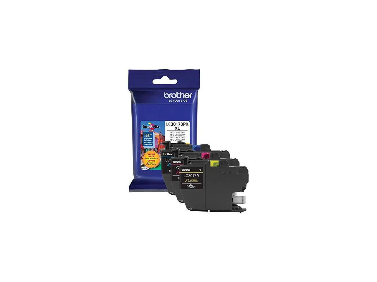 Brother LC30173PK High Yield Ink Cartridge - Combo Pack - Cyan/Magenta/Yellow