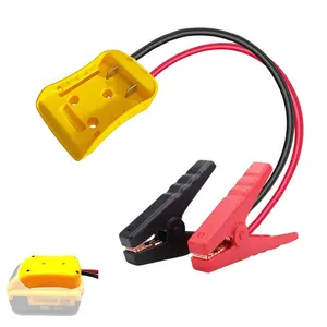 8AWG Portable Car Jumper Cables with 20V Battery Adapter, 1.3ft Automotive Booster Cables for Vehicle, Truck Jump Starting & Repair Kit