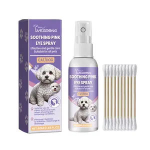 Yegbong Pet Eye Care Spray, Gentle Tear Stain Cleaner, Moisturizing Solution for Dogs and Cats