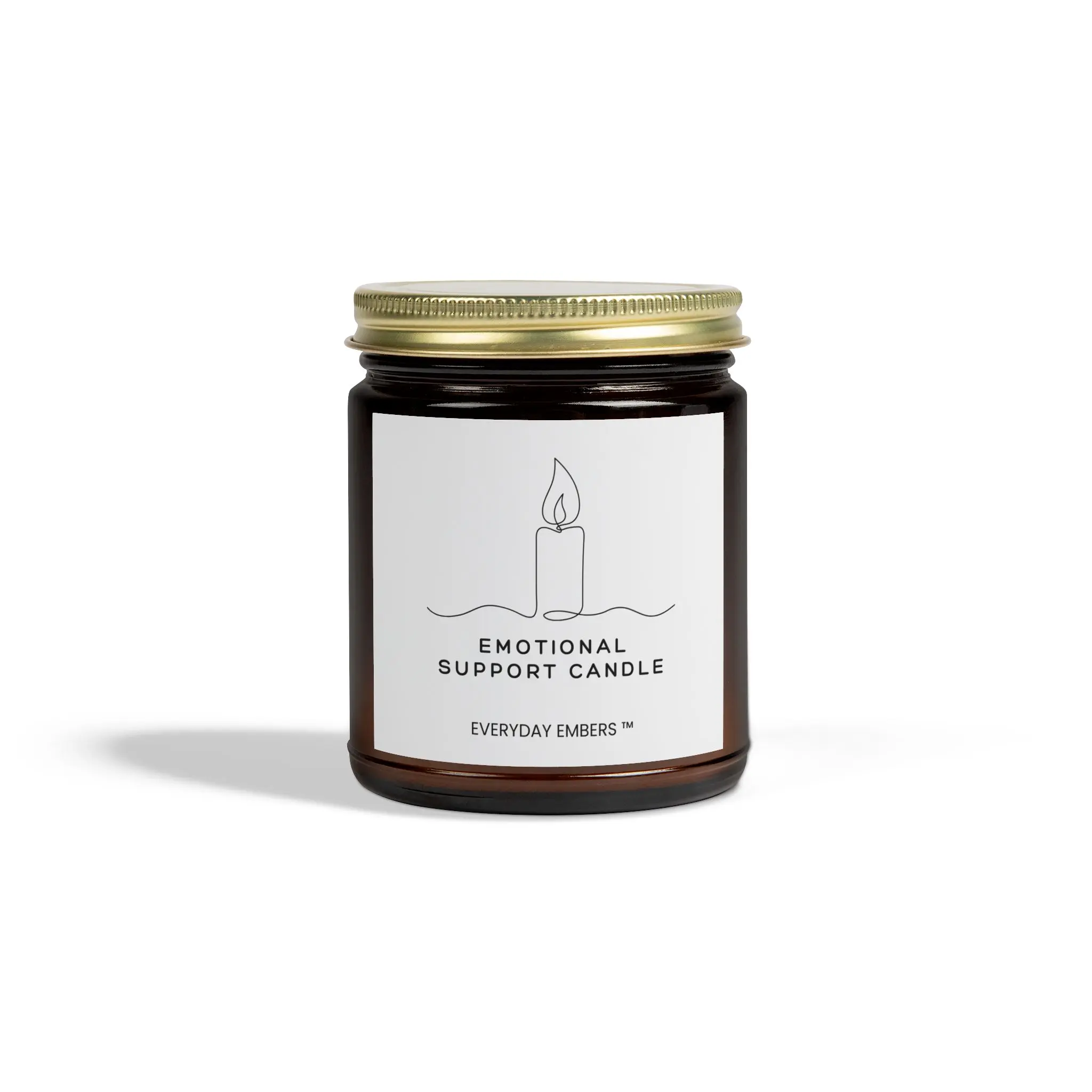 Emotional Support Candle - Beachwood - 9oz Everyday Embers Candle