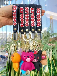Cute Tooth Monster Keychain, Ugly Doll Charm, Teeth Monster Plush Toy, Car Bag Key Chain, Holiday Small Gift, Funny Accessory, Keychain Kawaii