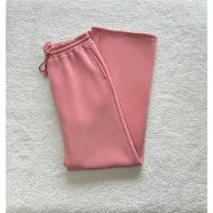 Ice Cream Pink Basic Blank Flare Sweatpants