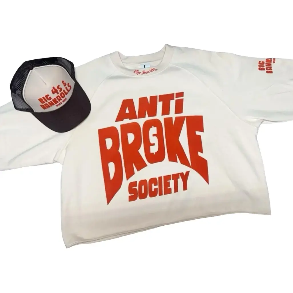 Anti Broke Society oversized distressed tee