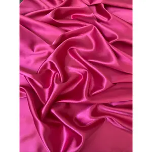 Hot Pink Silky Stretch Satin