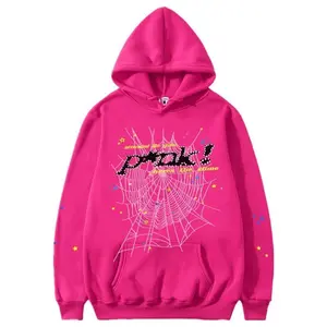 Y2K Hip Hop Spider Hoodie For Men ,Stylish Spider Pattern Pullover With Pockets