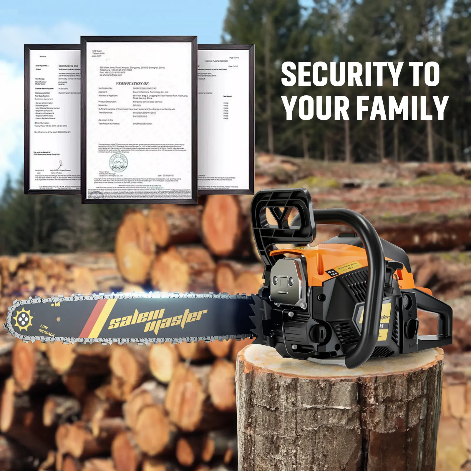 5518H Pro Chainsaw - Cold-Resistant, 18.5-Inch Heavy-Duty Design with Safety Guide & Accessories" Gas Power Chainsaw Wood Chainsaw