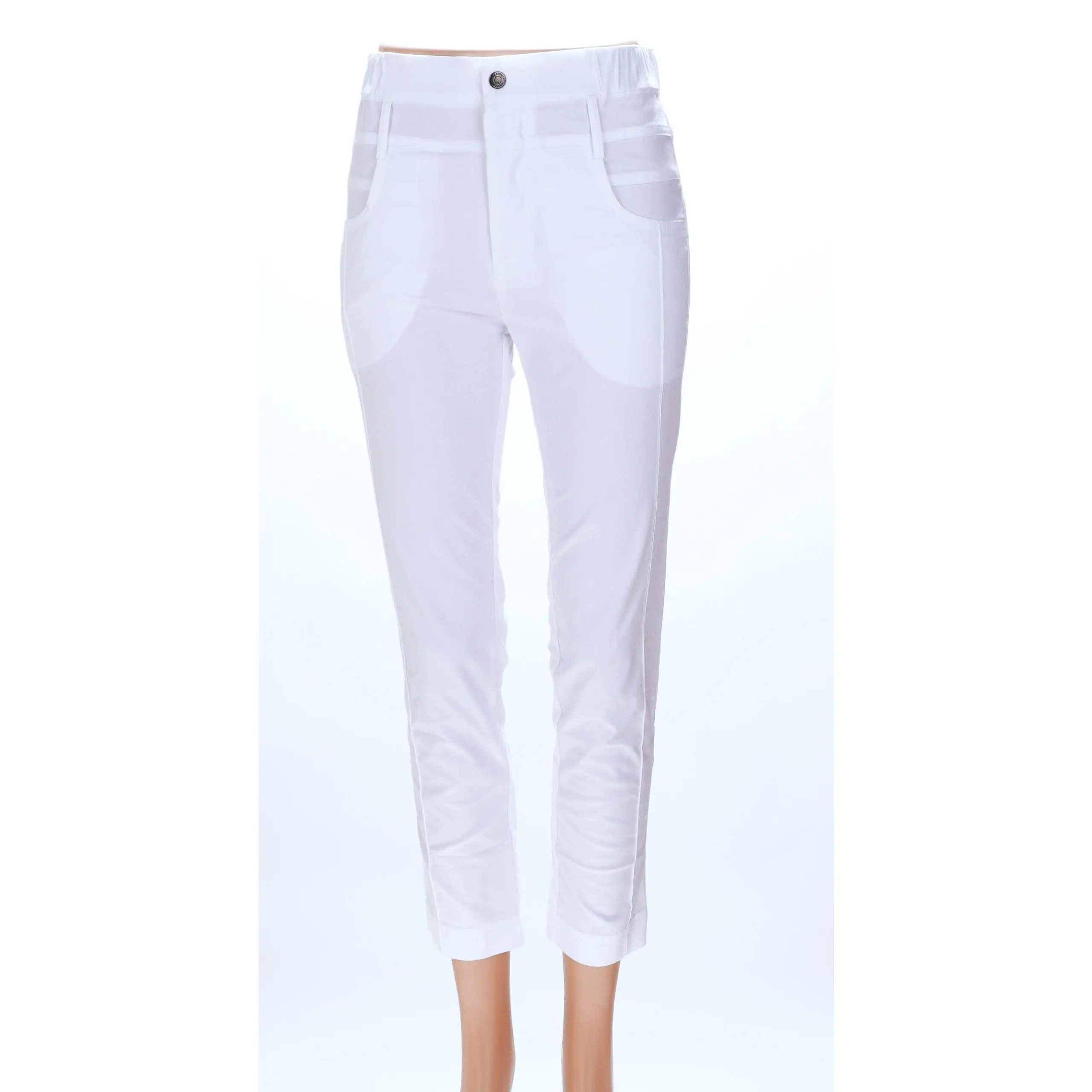 Anatomie Debs Cropped Travel Pant - White (FINAL SALE ITEM)