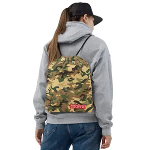 c2ccoffee camo Drawstring bag