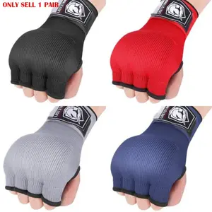 free size Half Finger Quick Gel Boxing Hand Wrap Gloves Sanda Boxing elastic Bandage Men and Women Muay Thai fabric Boxing Gloves Mma Gloves