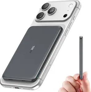 MagSafe Portable Charger 5000mAh Slim Magnetic Wireless Power Bank with USB C Charging, Compact Travel Battery Pack Compatible with iPhone 17 16 15 14 13 12 Series for Fast Magnetic Charging