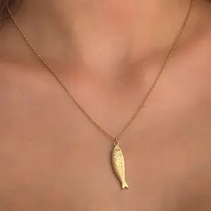 EVRY JEWELS Gold or Silver Plated Women's Salty Babe Necklace