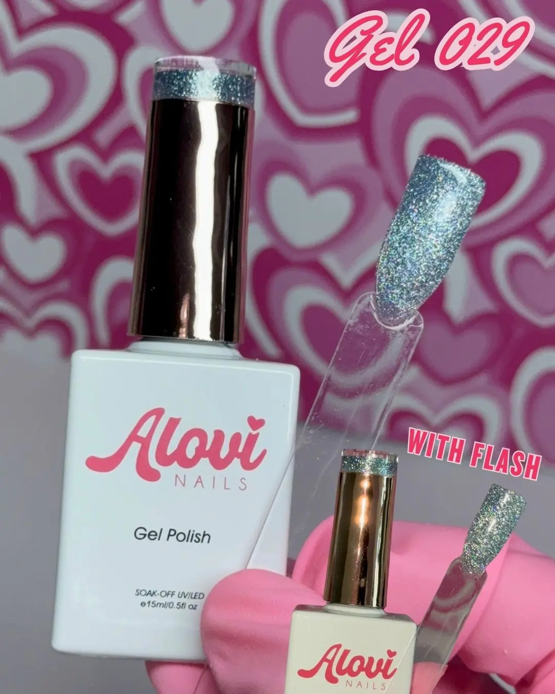 Alovi Nails Gel Polish 029 - Cat Eye Flash Glitter