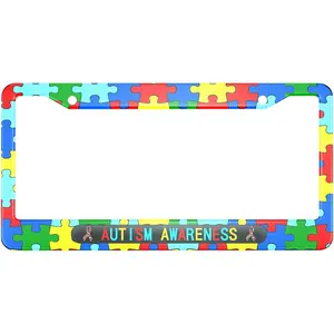 Autism Awareness License Plate Frame