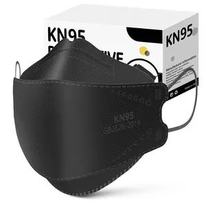 KN95 Face Masks 50 Pack, Breathable Comfortable and Disposable KN95 Mask, Black