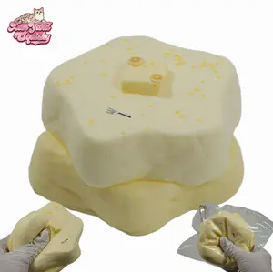 Stellar Butter Pancake Squishy, Food-Grade Silicone Slow-Rising Rebound Squishy, Sticky Squeeze Toys Gift, Fidget Toys for Stress Relief, Non-Toxic Sensory Toys (6.70oz/190g)