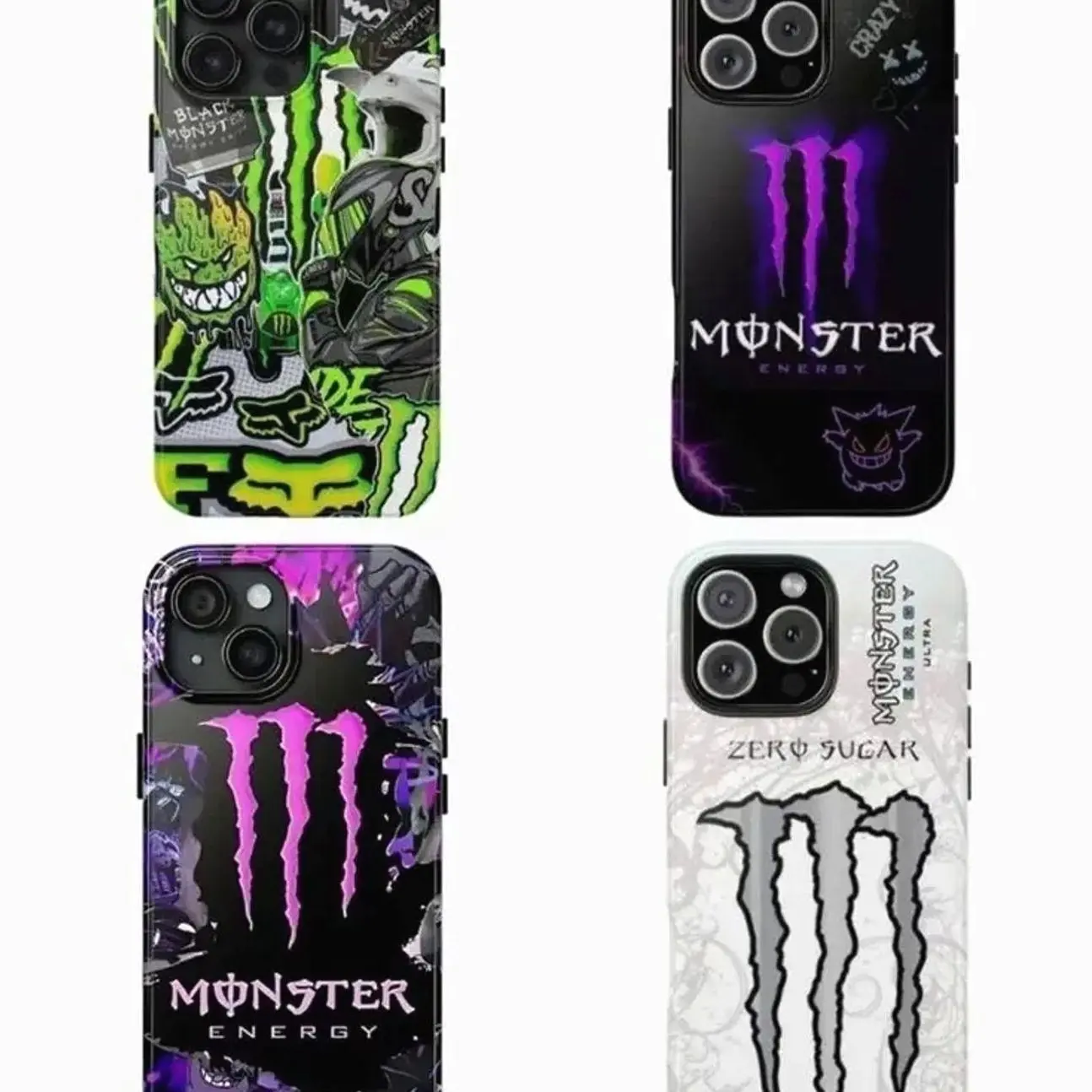 Monster Energy Claw Racing Phone Case – Sport Style Graphic Compatible with iPhone 17, 16, 15, 14, 13, 12, 11, X & Galaxy