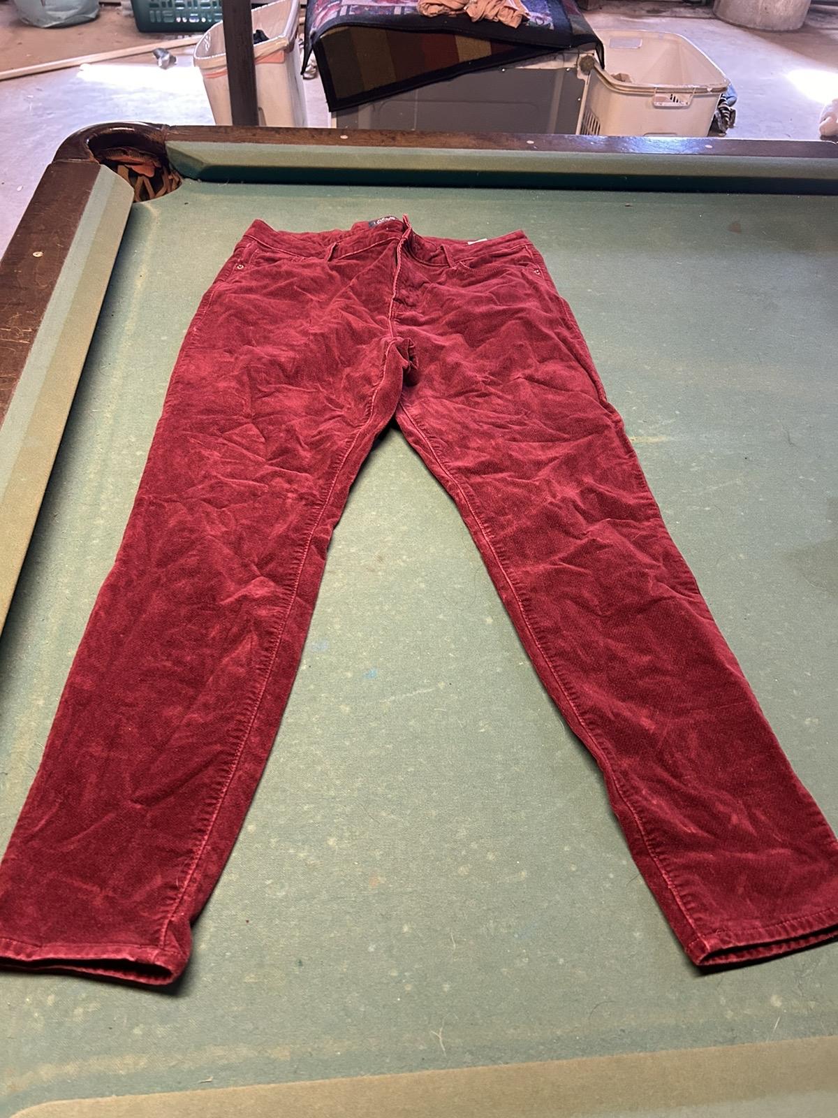 Old navy red velvet skinny jeans Womenswear