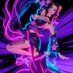 Moon Dress - Dancer Boa Hancock Anime Baddie Anime Figure - Art Statue Bust for Adults,   Collector Ready