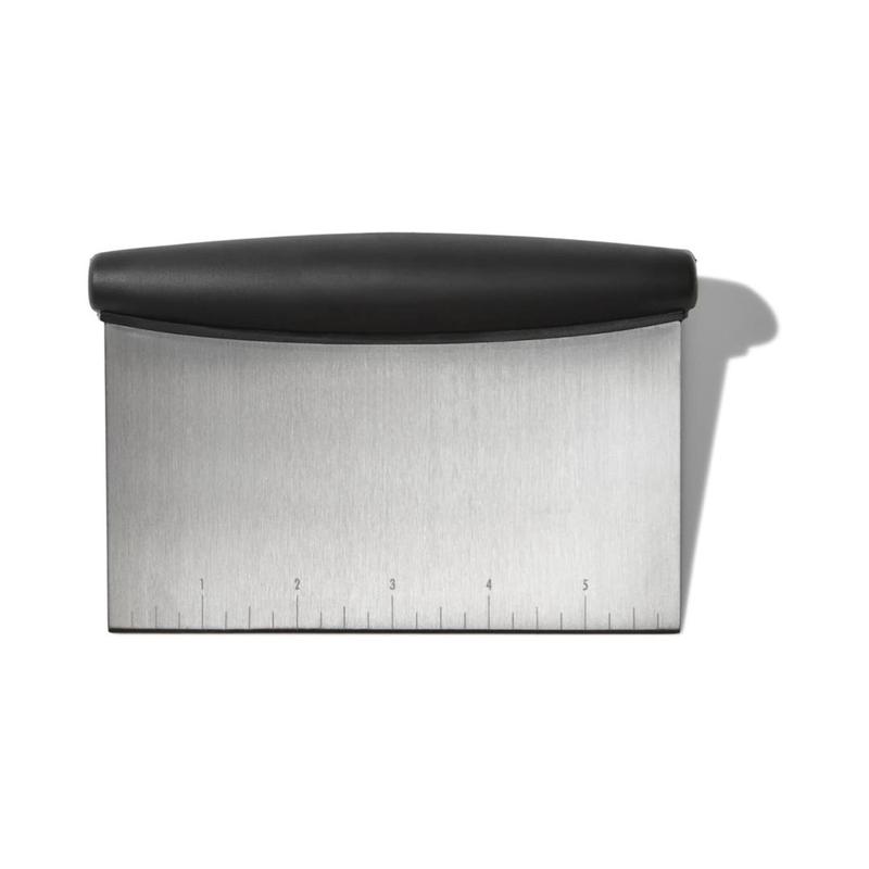 Good Grips Bench Scraper & Chopper, 1 Count, Stainless Steel