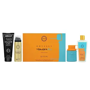 Armaf Odyssey Mandarin Sky for Men 4 Piece Gift Set (3.4 Ounce, Shower Gel + 1.7 Ounce, Body Spray + 3.4 Ounce, Eau de Parfum + 8.4 Ounce, Shampoo)