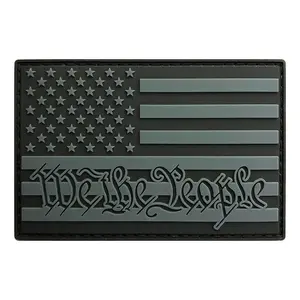 We The People USA Flag Hook Patch (PVC Rubber-MBP11A)