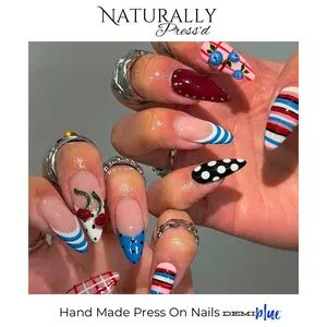 "Well Damn"-Naturally Press'd Press On Nails by DEMIblue