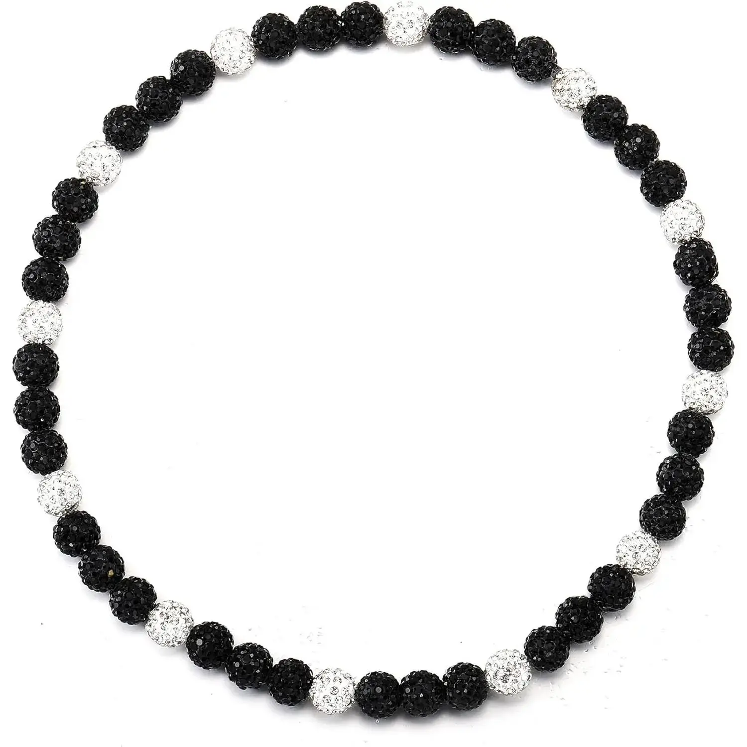Baseball Beaded Chain Necklace for Men,Bling Ice Collection Baseball Necklace Gifts for,Discoball Baseball Dirp Accessories Necklace Gifts for Baseball Team Lovers