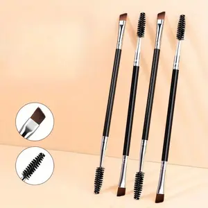 Eyebrow Brush & Eyelash Brush, Daily Portable Multifunctional Cosmetic Brush for Making Up Supply