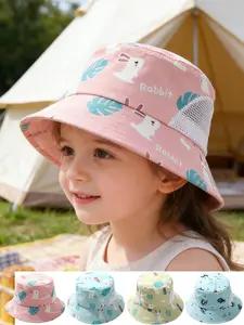 Cartoon Animal Bucket Hat, Funny Bunny Hat, Spring Summer Sun Protection Fisherman Cap, Cute Fashion Outdoor Play Walking Travel Riding