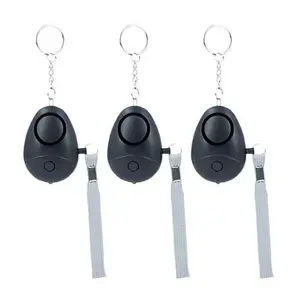 Breck 3-Pack Personal Safety Alarm Keychain with Flashlight