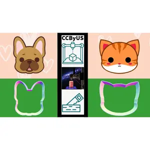 Cat and Dog Cookie Cutter Set