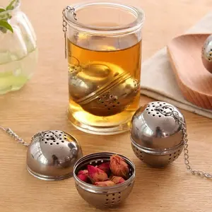 3X Tea Infuser Ball Mesh Loose Leaf Herb Strainer Stainless Steel Secure Locking