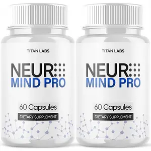 (2 Pack) Neuro Mind Pro Nootropic Brain Supplement, Natural Formula for Memory, Focus & Cognitive Performance Support, 120 Capsules