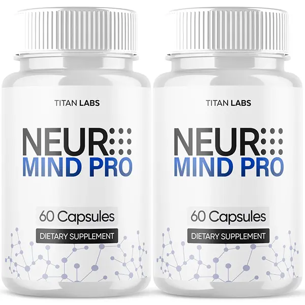 (2 Pack) Neuro Mind Pro Nootropic Brain Supplement, Natural Formula for Memory, Focus & Cognitive Performance Support, 120 Capsules