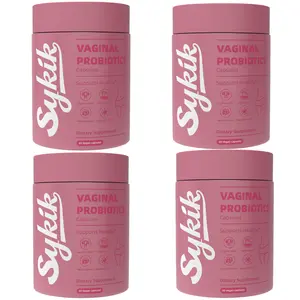 Balance. Fresh. Confident.  Sykik Women’s Probiotics – Daily Vaginal & pH Support | 240 Capsules