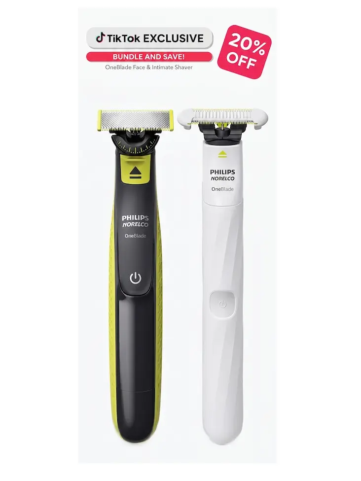OneBlade 360 Face & OneBlade Intimate Pubic Groomer Bundle