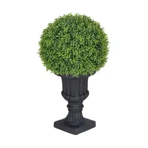 Puleo International 25in Single Ball Topiary Boxwood Tree