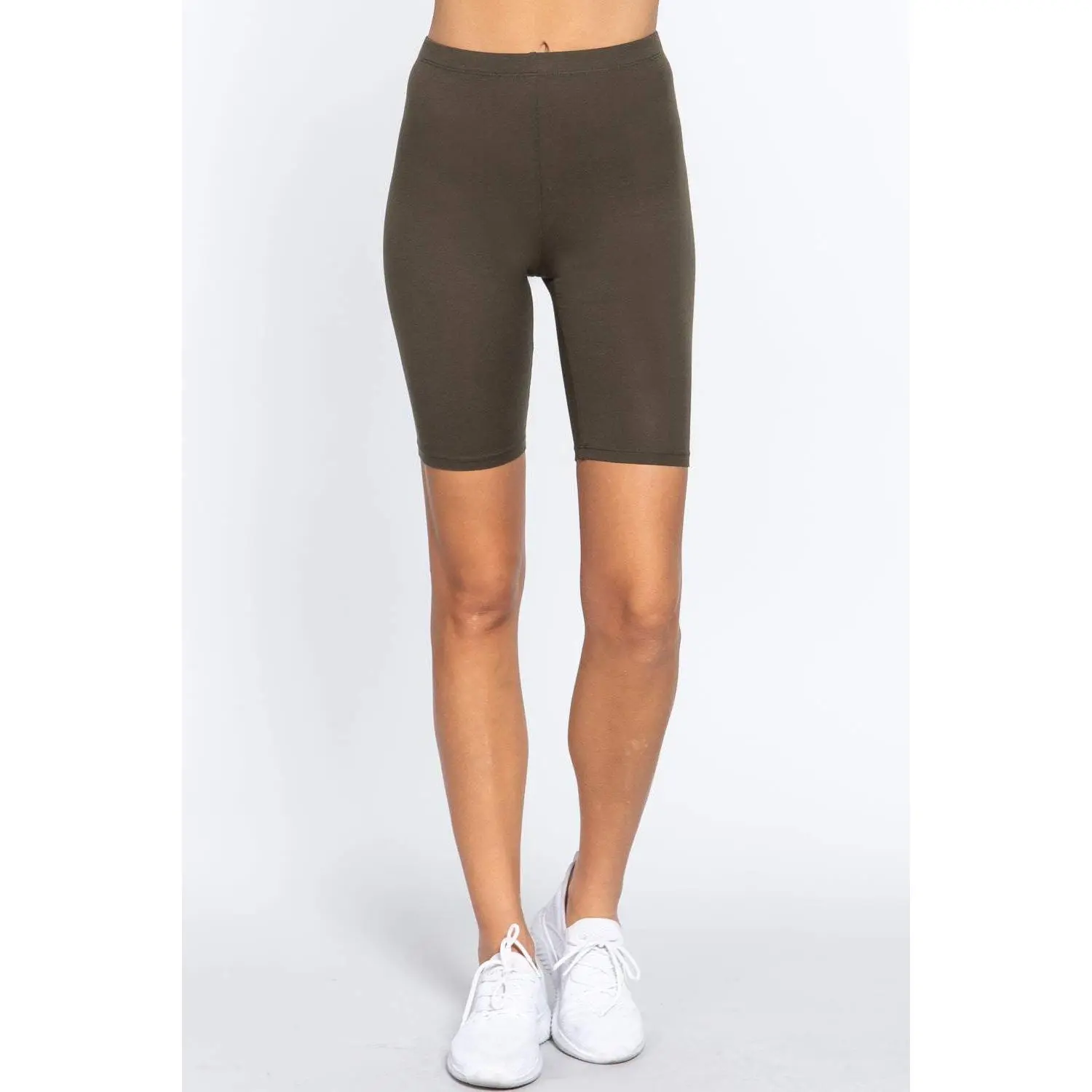 Cotton Jersey Short Leggings