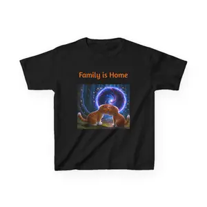 Sulki Kids T‑Shirt — “Family Is Home” Sulki Adventures enchanting Forest Cotton Fabric Soft Top Printed
