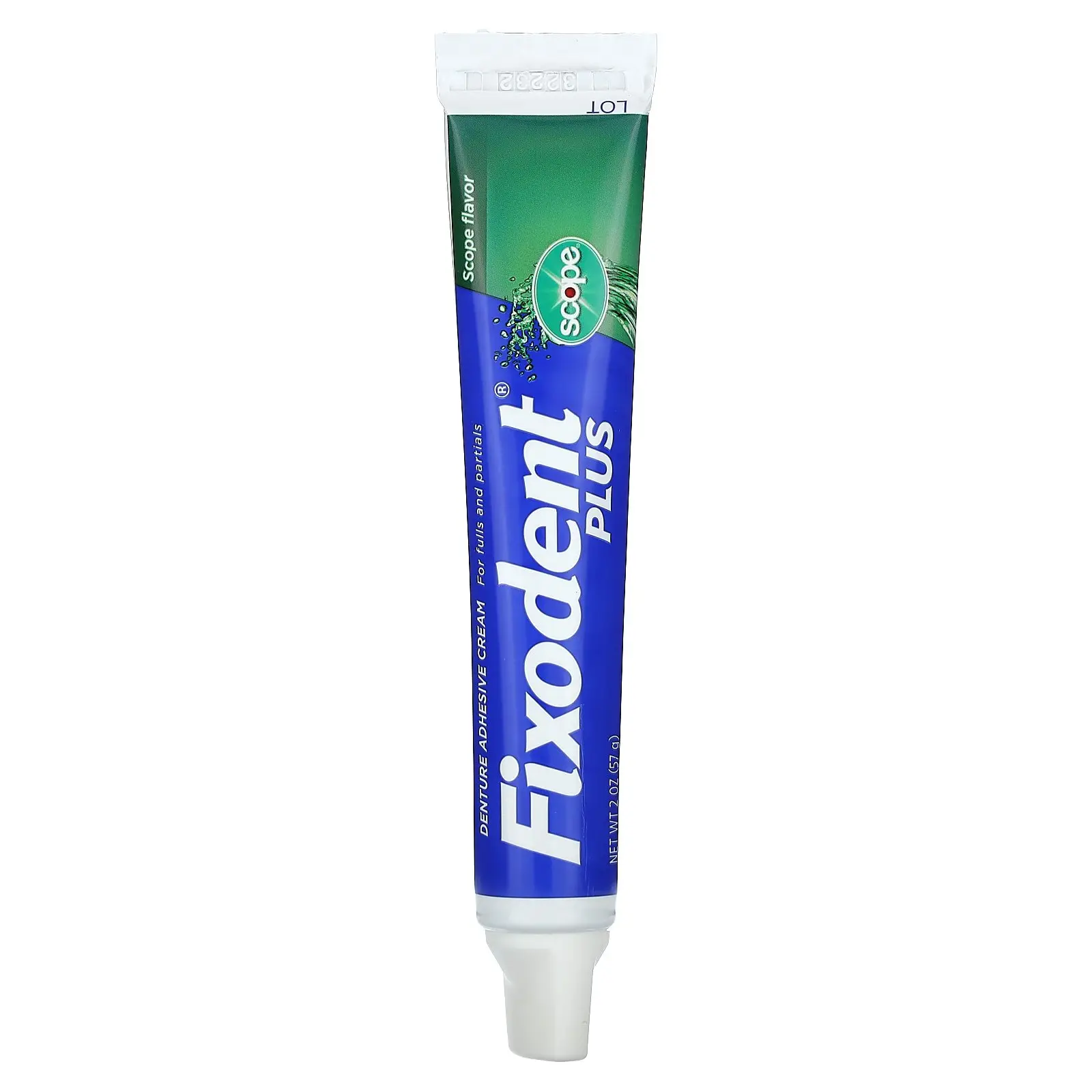 Fixodent Plus, Dental Adhesive Cream, Scope, 2 oz (57 g) | HSA/FSA Eligible