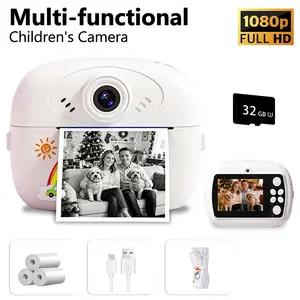Kids Instant Print Camera, 1080P HD Digital Camera with Instant Photo Printing, Portable Travel Toy for Toddlers and Kids Age 3-12 Years Old, Ideal Birthday Christmas Gift for Boys and Girls